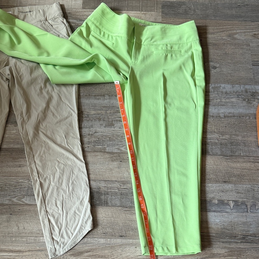 Lot x 2 Columbia Tan and green Cato Omni-Shield Pants size 8 - Picture 8 of 9